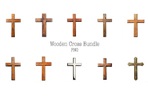 Wooden Cross PNG, an Object Graphic by VetalStock