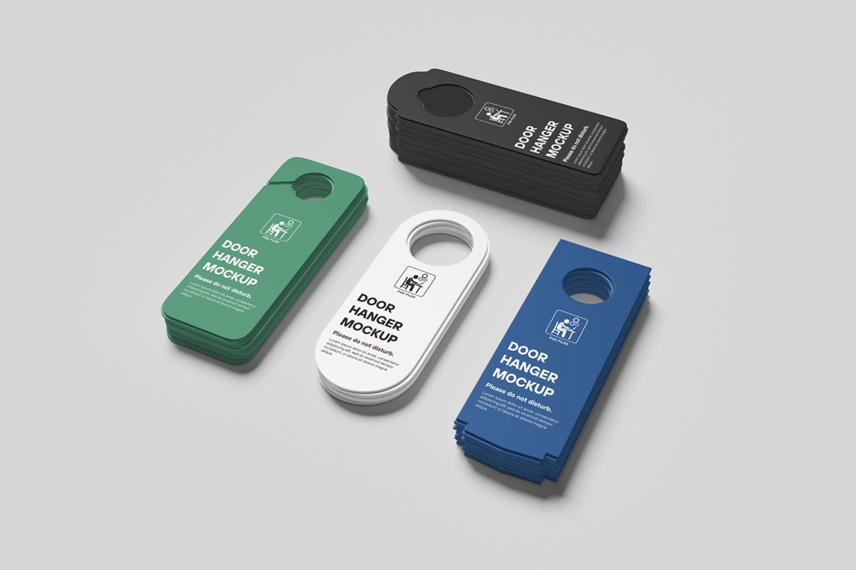 Door Hanger Mockup, an Advertising Mockup by GraphicWindow (Photo 5 of 5)
