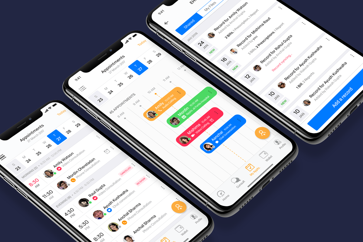 Healthcare Doctor App, an UI Kit Template by UX Design Master (Photo 4 of 10)