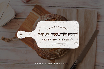 Harvest Cutting Board Logo
