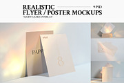 Realistic Flyer Poster Mockups, a Print Template by Mockstore (Thumbnail 12 of 12)