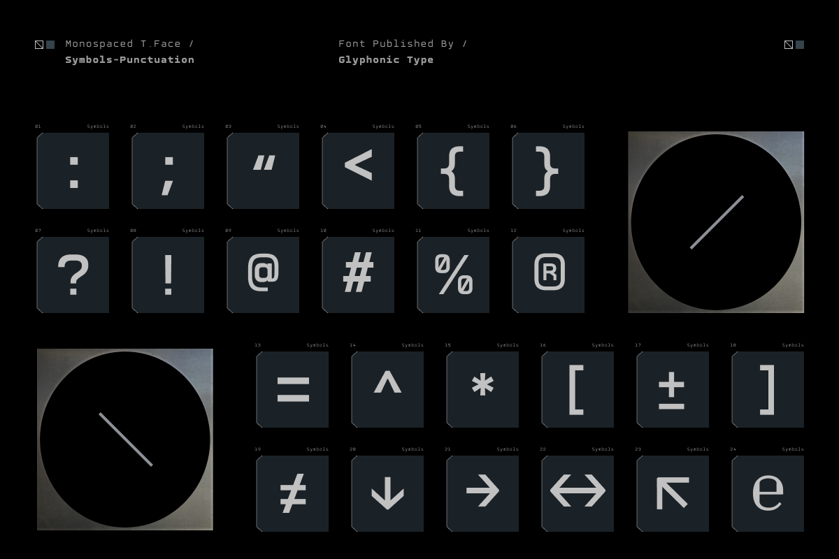 GC Robuto Mono-Futuristic Monospace, a Sans Serif Font by Glyphonic (Photo 5 of 16)
