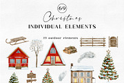 Christmas in Countryside Collection, a Decorative Illustration by Olya Haifisch (Thumbnail 8 of 10)