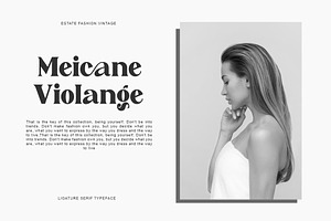 UNIDA Ligature Serif Typeface