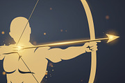 Archer Astrology Sign Sagittarius, a Person Illustration by Black White Mouse Design (Thumbnail 3 of 3)