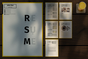 InDesign Digital Resume Layouts