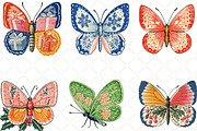 Christmas Butterfly Watercolor, an Illustration by Black Bird Studio (Thumbnail 6 of 6)