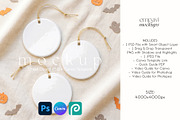Halloween Ornament Mockup Set of 3, a Household Mockup by EmpaviMockups (Thumbnail 1 of 5)