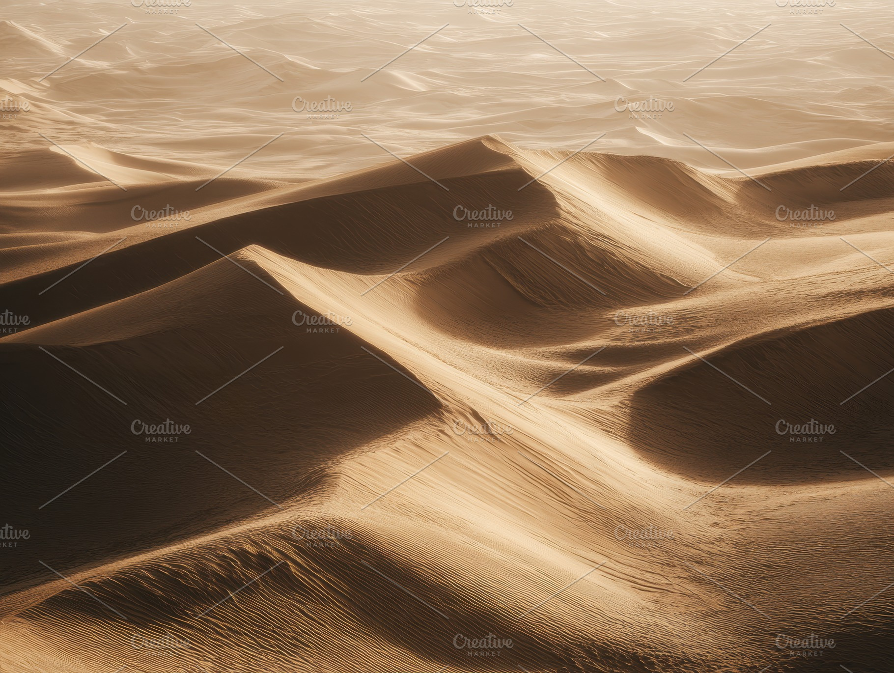 Sand Dunes Texture Top View, a Nature Photo by Virgo Studio