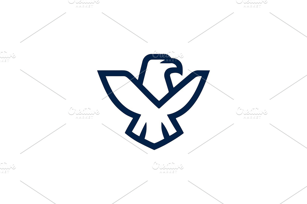Eagle symbol vector graphic, a Branding & Logo Template by Vectorium Studio
