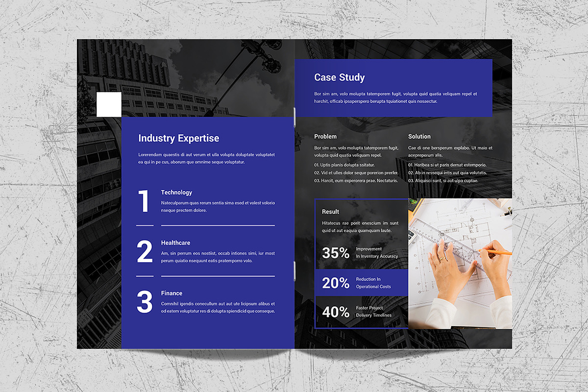Company Profile Brochure Template, a Brochure Template by White Graphic (Photo 7 of 11)