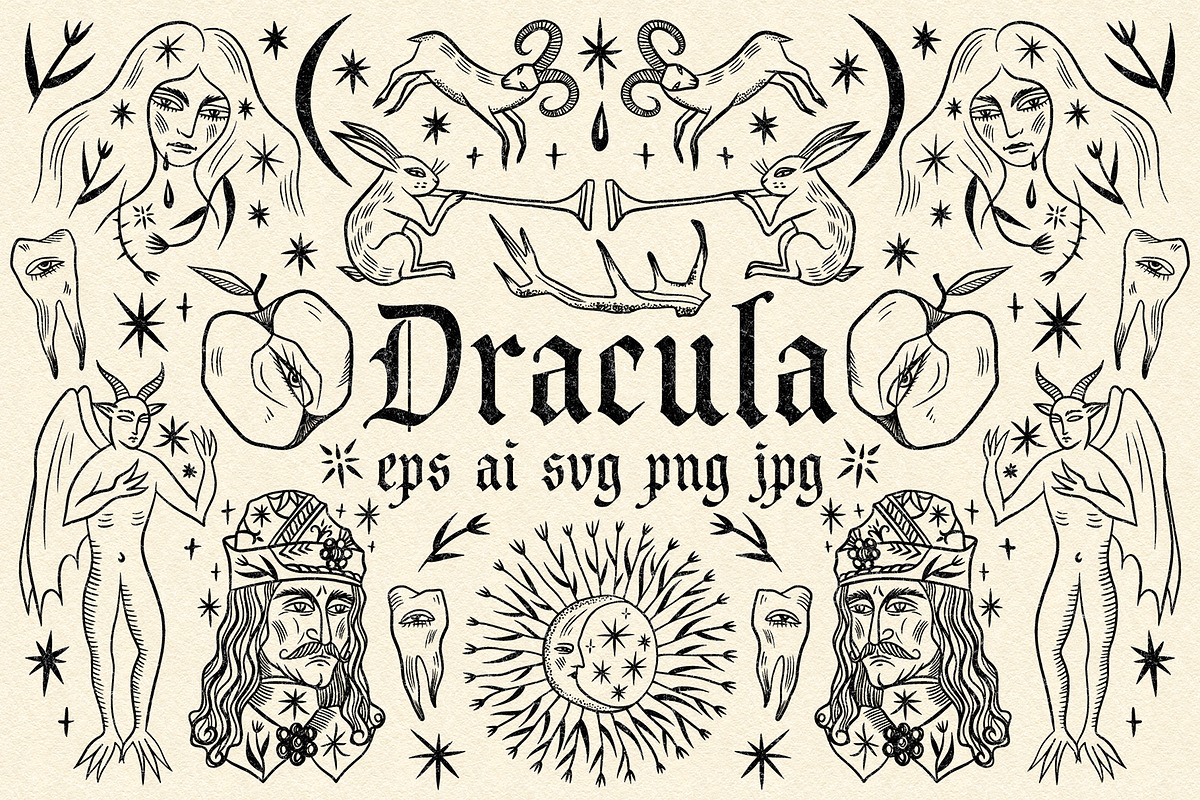 Dracula Bundle, an Object Illustration by Annie Konst (Photo 1 of 18)