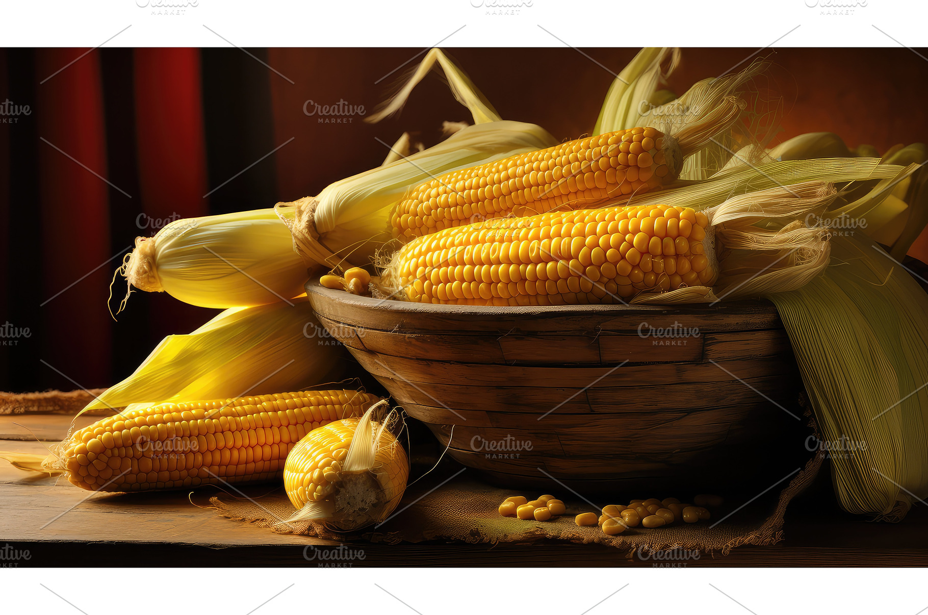 feast thanksgiving corn ai generated, a Food & Drink Photo by pikepicture