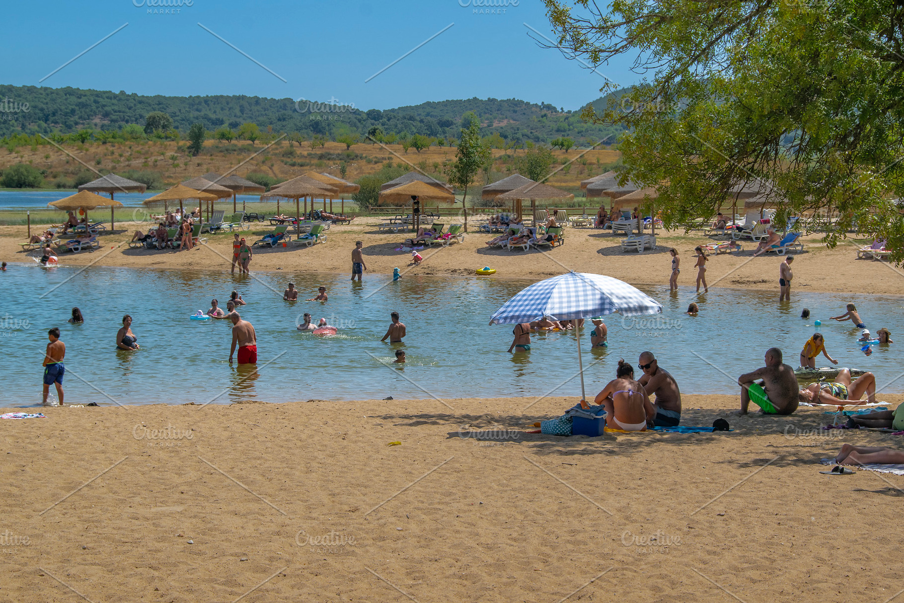 Albufeira do azibo river beach landscape, portugal, a Person Photo by ...