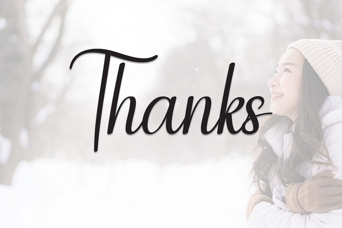 Winter Beauty | Script Font, a Handwritten Font by Scratchones (Photo 9 of 9)