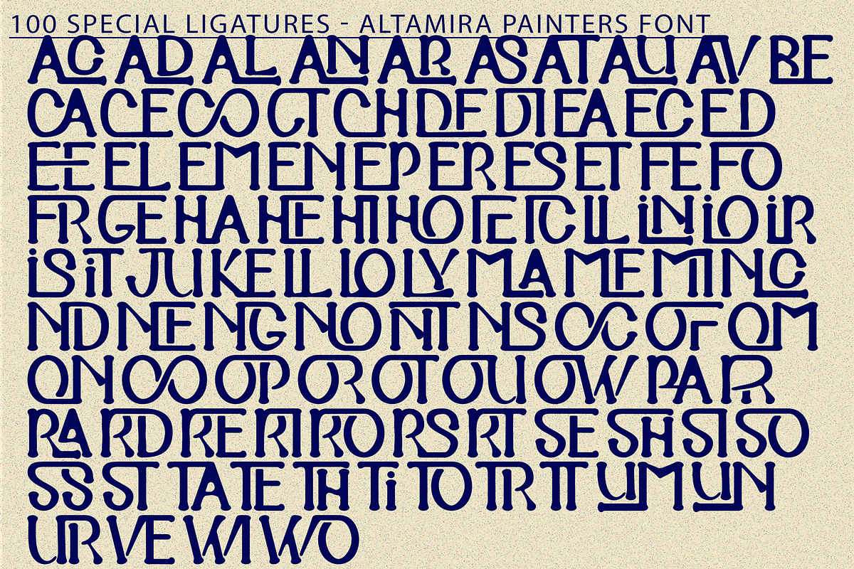 ALTAMIRA PAINTERS FONT, a Serif Font by 177Studio (Photo 8 of 8)