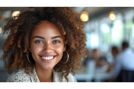 The businesswoman is laughing with, a Person Photo by ZinetroN