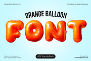 Orange Balloon Font, a Handwritten Font by Handmadefont (Thumbnail 1 of 10)