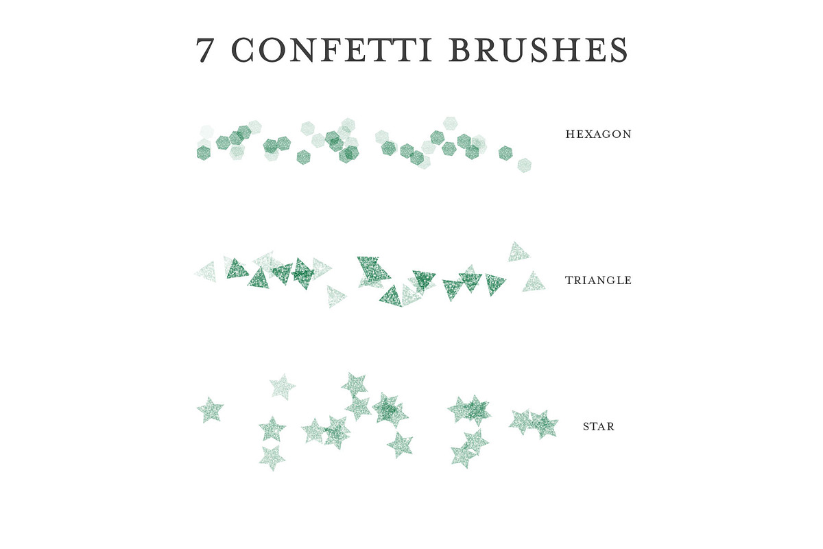 Bright Glitter Brush Pack -Procreate preview 5