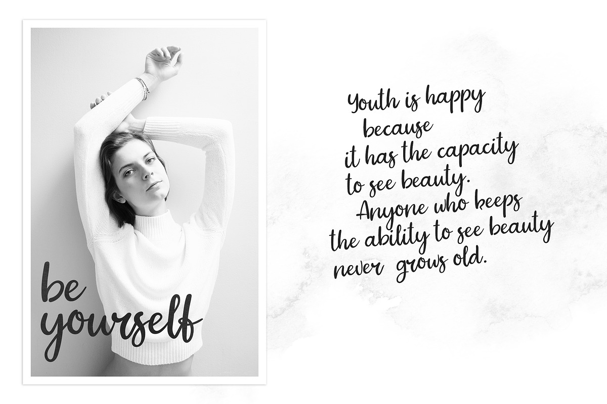 Jopsy. Handwritten Font preview 2