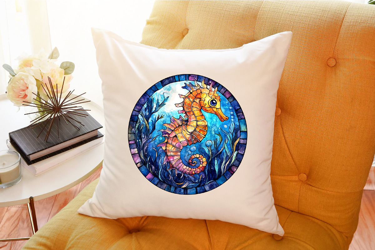 Summer Animals Stained Glass Clipart, an Illustration by Sublimation Artist (Photo 6 of 6)