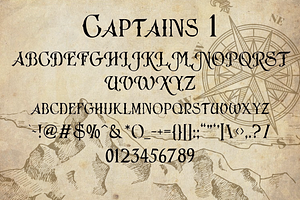 Vintage Font, Captain SVG, Maritim