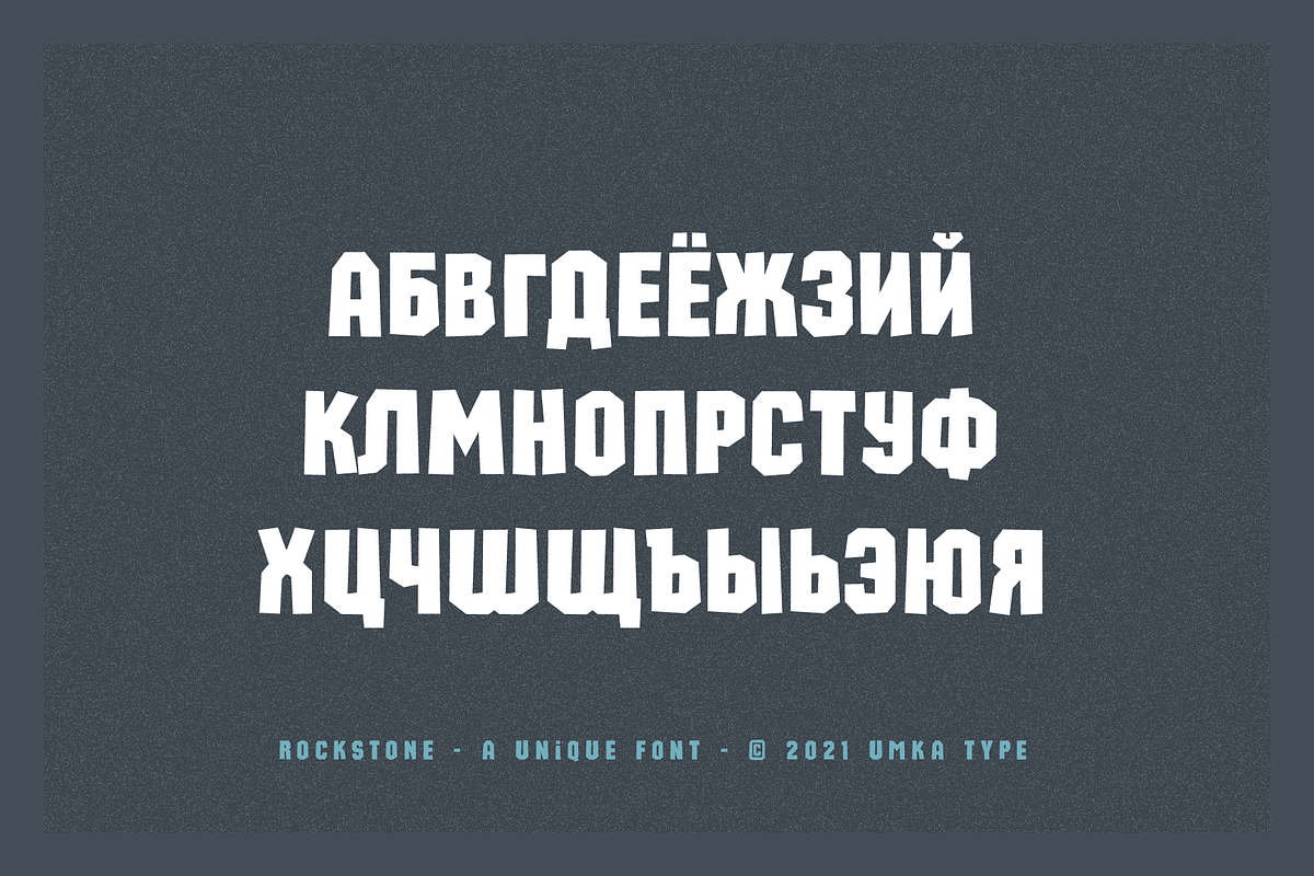 Rockstone Display Font, a Sans Serif Font by alpercakici (Photo 3 of 9)