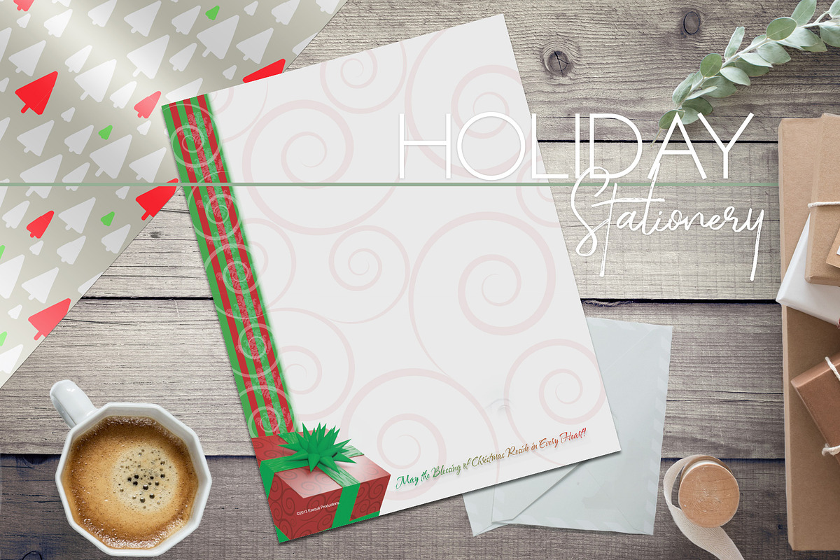 Christmas Blessing, a Stationery Template by Essqué Productions (Photo 1 of 2)