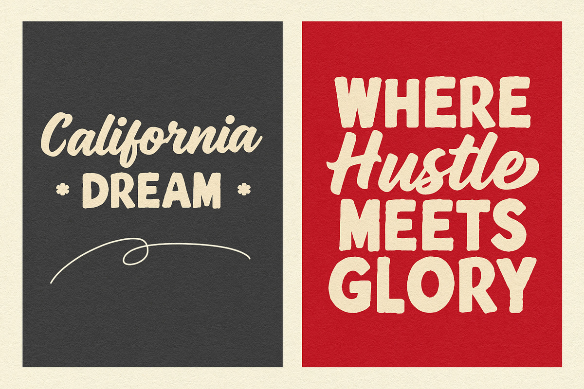 Jaglend Font Duo Vintage Script Sans, a Script Font by Maulana Creative (Photo 6 of 8)