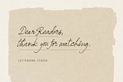 Nostalgic Words Vintage Signature, a Script Font by Letterhend Studio (Thumbnail 9 of 10)