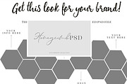 PSD Honeycombe Template, a Presentation Template by JanaBishopCollection (Thumbnail 1 of 6)