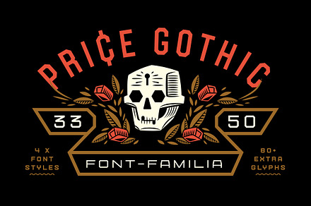 Price Gothic Font Family, a Sans Serif Font by Price Foundry