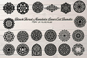 Black Floral Mandala Bundle, an Illustration by Designer_Momina (Thumbnail 1 of 20)