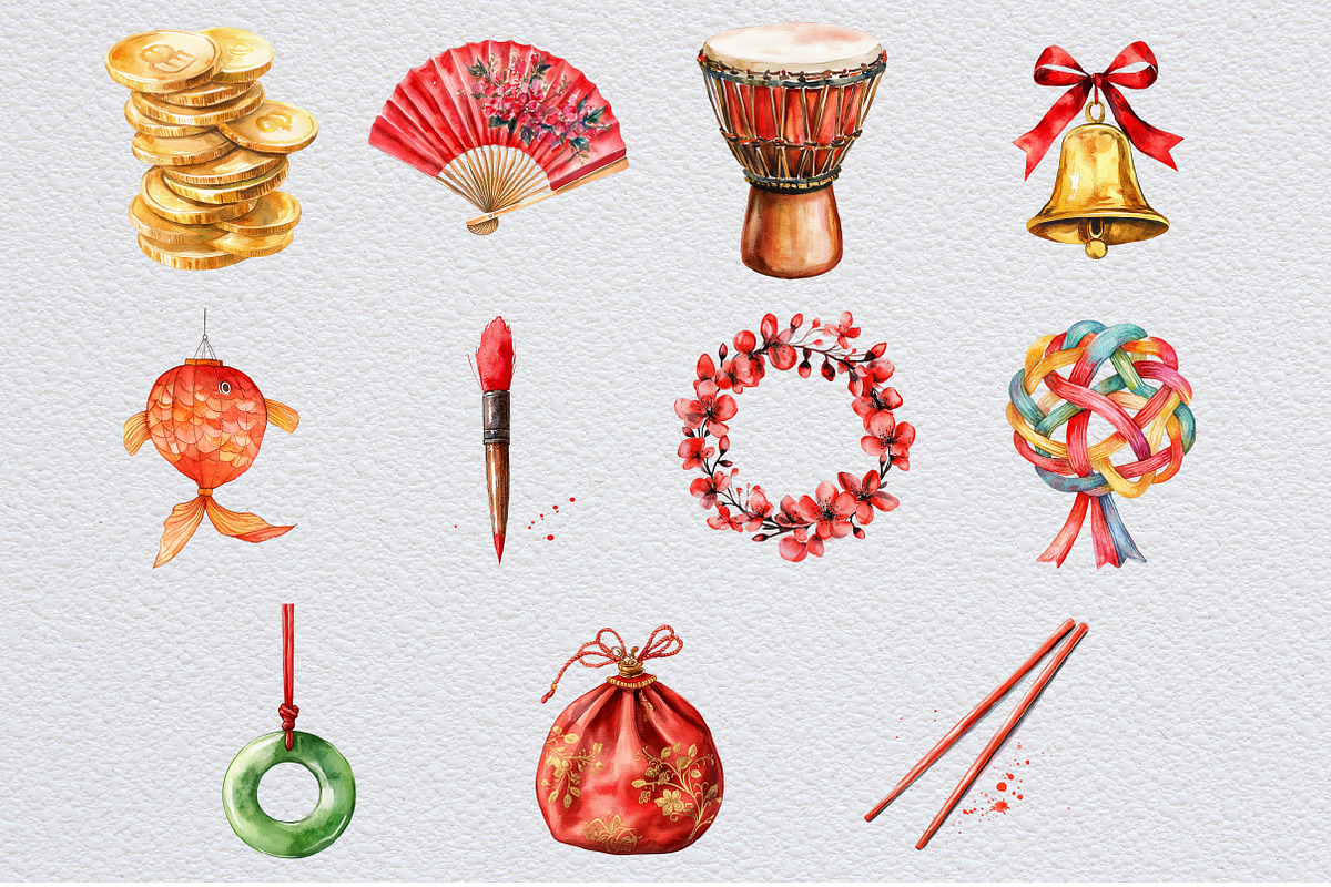 Chinese New Year Clipart 2, an Illustration by Design Market (Photo 3 of 3)