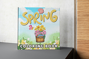 Spring Coloring Book Printable PDF, a Seasonal Illustration by Image for Sale (Thumbnail 1 of 2)