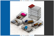 5 Drawer Makeup Organizer #01, a 3D by TPS Digital Assets (Thumbnail 1 of 10)