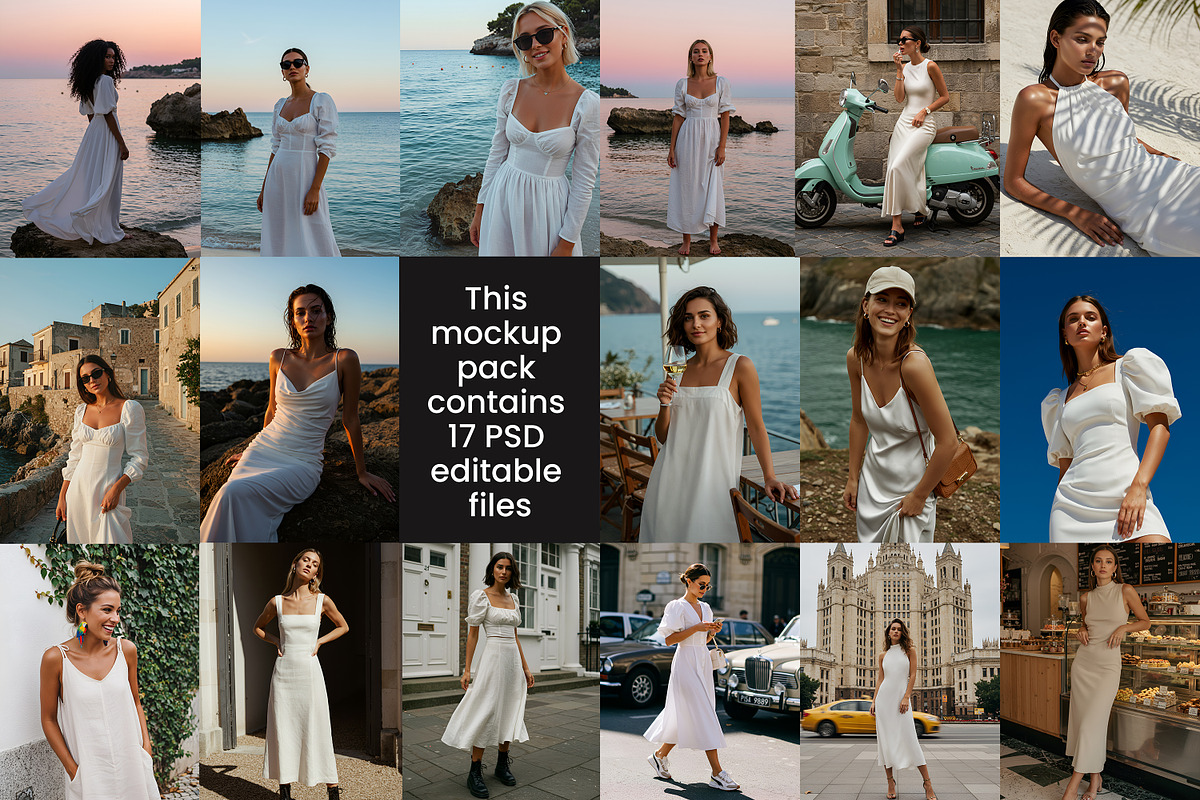 17 Dress Mockups w/ best scenarios, a Shirt Mockup by ARARA ✸ Creative Design (Photo 2 of 5)