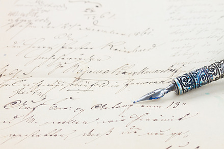 Feather pen stock photo containing pen and feather, an Arts & Entertainment Photo by Neirfy