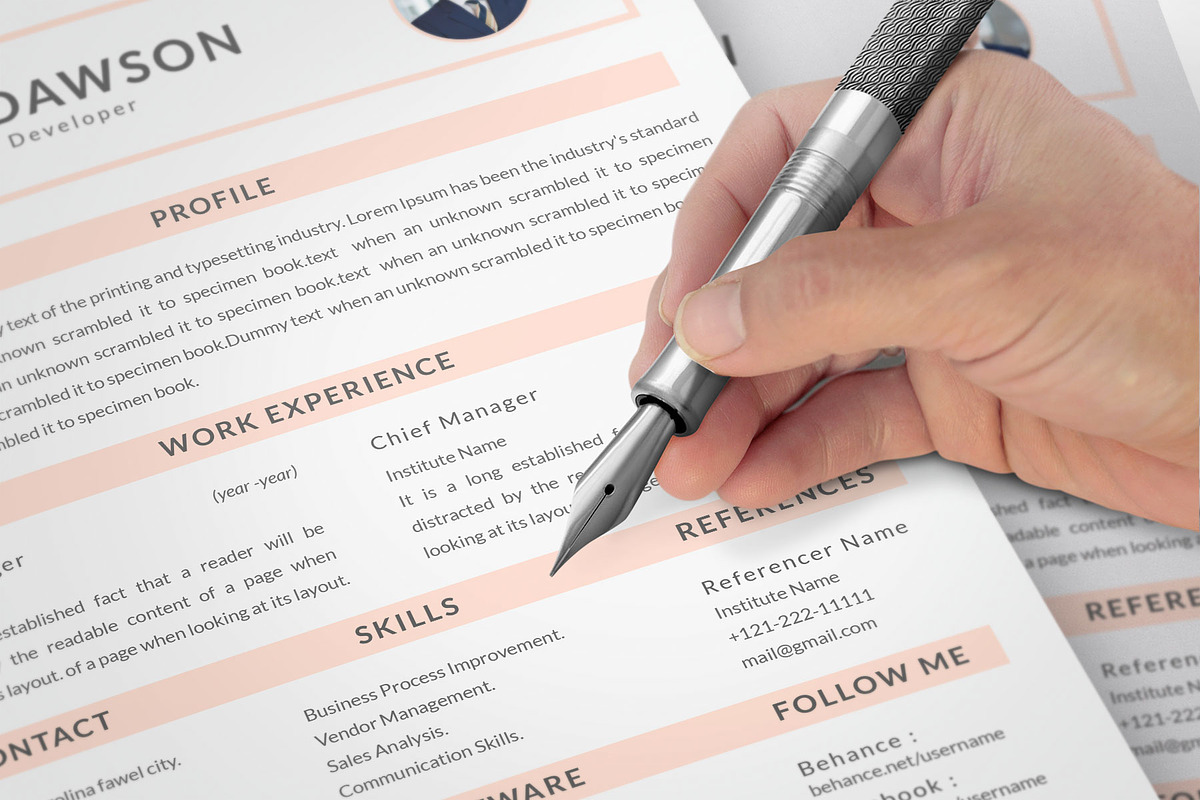 Resume Template and Cover Letter, a Resume Template by designvillage (Photo 12 of 13)