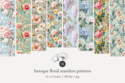 70 baroque floral seamless pattern, a Pattern Graphic by Poppy Lane Studio (Thumbnail 1 of 10)