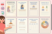 Anxiety & Depression Workbook, a Stationery Template by Designmela01 (Thumbnail 2 of 5)