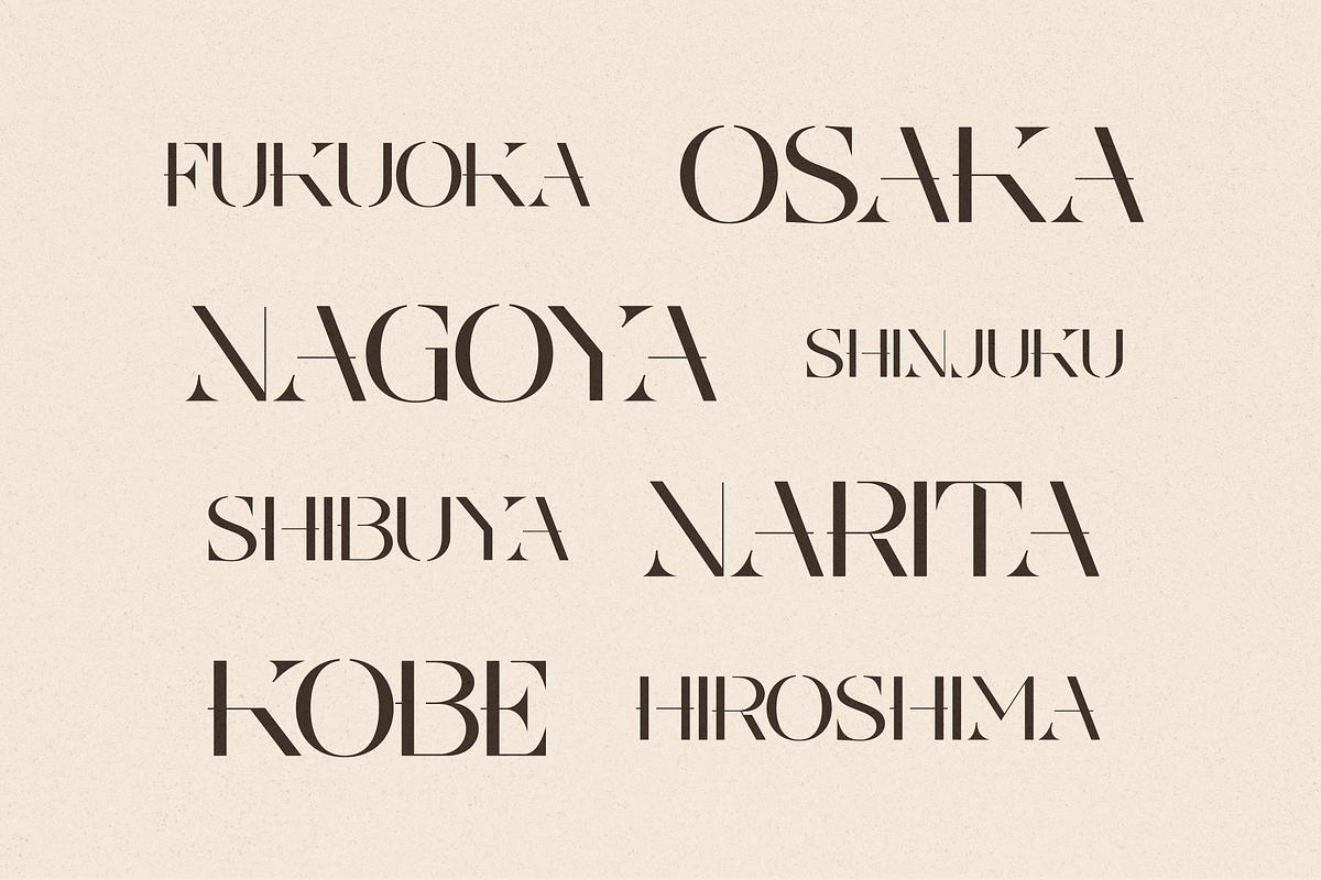 KATSUMI - Japanese Font, a Serif Font by Bekeen.co (Photo 8 of 10)