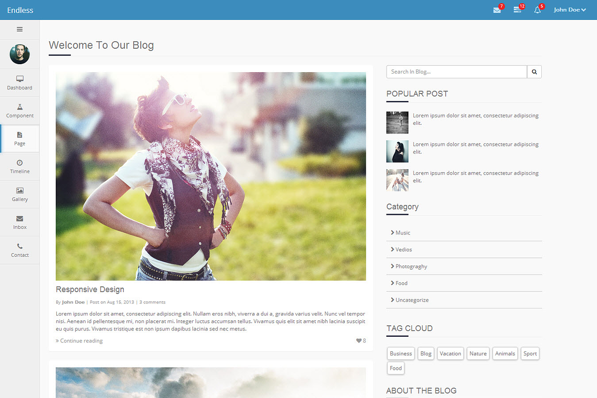 Perfect Admin, a Bootstrap Template by Endless (Photo 3 of 4)