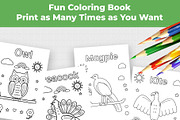 50 Pages Animal Coloring Book Kids, an Education Illustration by Mohammad Sarfaraz (Thumbnail 7 of 15)