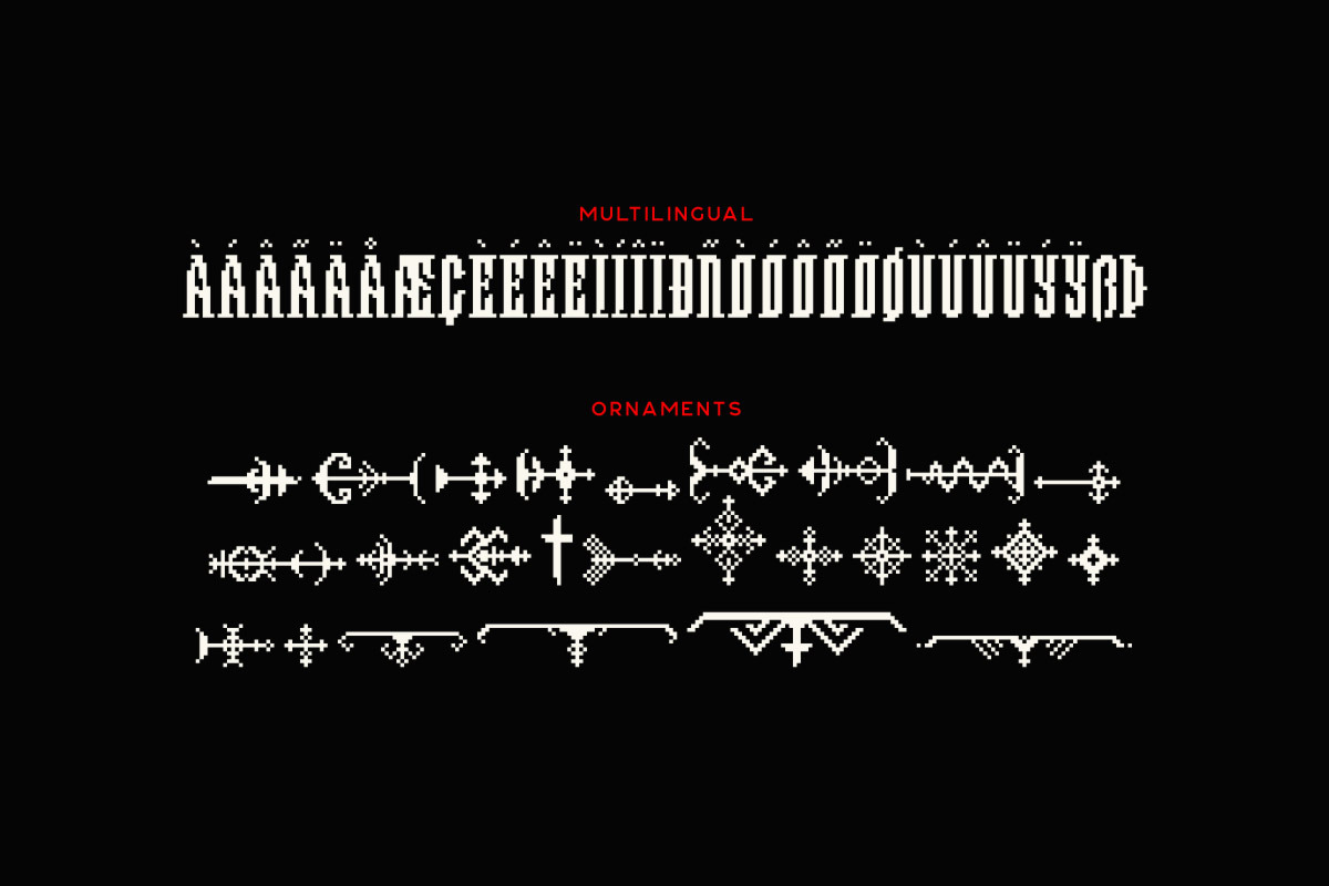 Sacrament - Pixel Font, a Font by Tugcu Design Co. (Photo 4 of 5)
