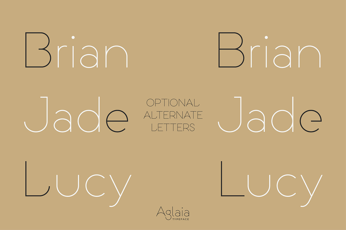 Aglaia Hairline • An Elegant Font preview 6