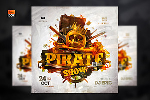 Pirate Party Flyer Template