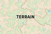 Vector Topographic Maps - Pack 1, a Texture Graphic by BenDesigner (Thumbnail 2 of 5)