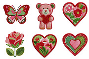 Valentine's Embroidery Clipart, an Illustration by Dream Creation (Thumbnail 6 of 7)