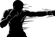 Boxing Fighter Silhouette Bundle, an Illustration by Designs_River (Thumbnail 6 of 31)